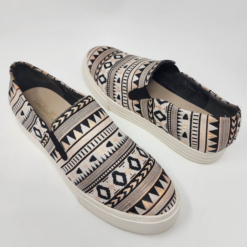 Ariat Sneakers Women 9.5 Unbridled Harlan Slip-On Southwestern Print Rose Gold - Picture 2 of 11